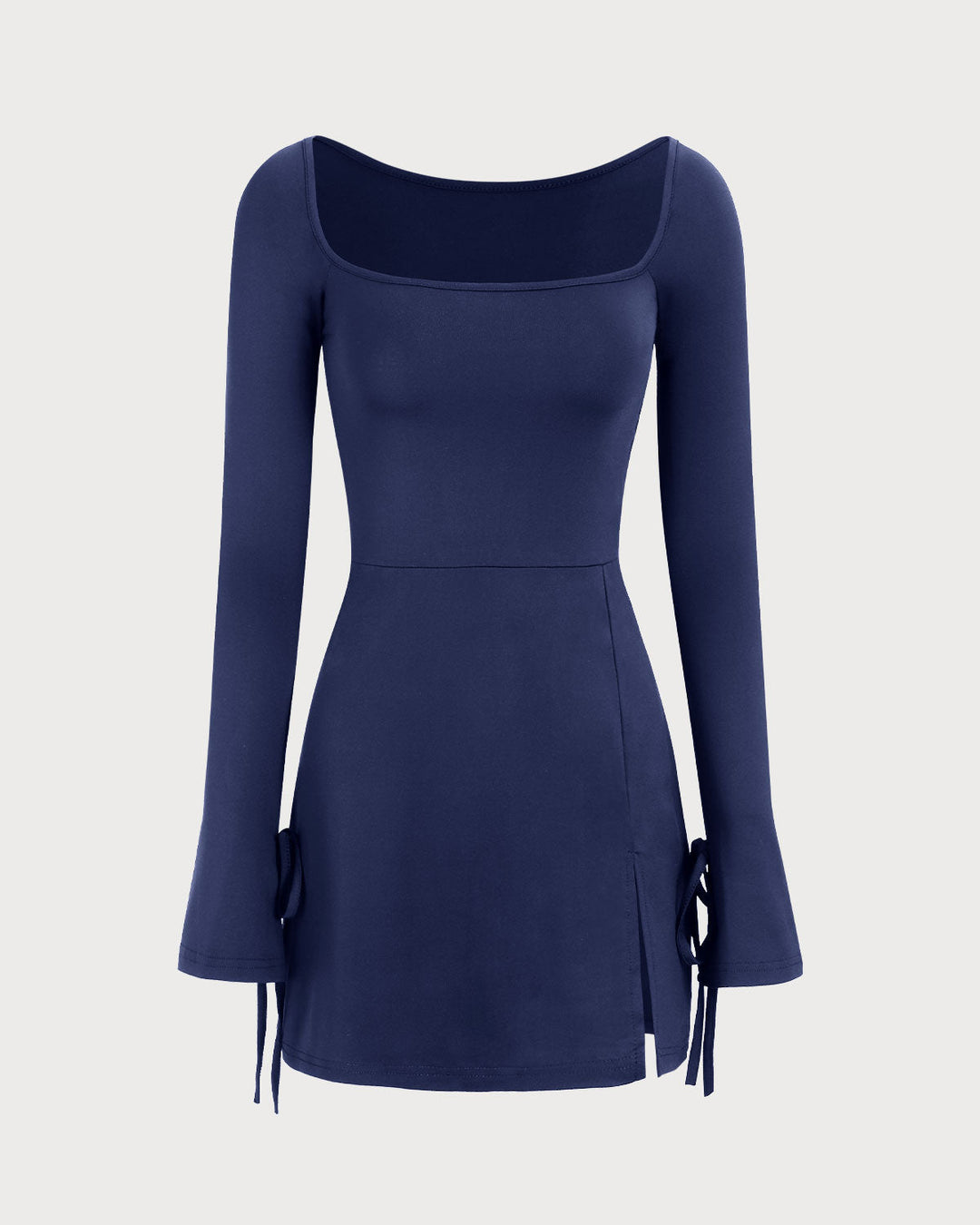 SALE | Navy Square Neck A-Line Mini Dress