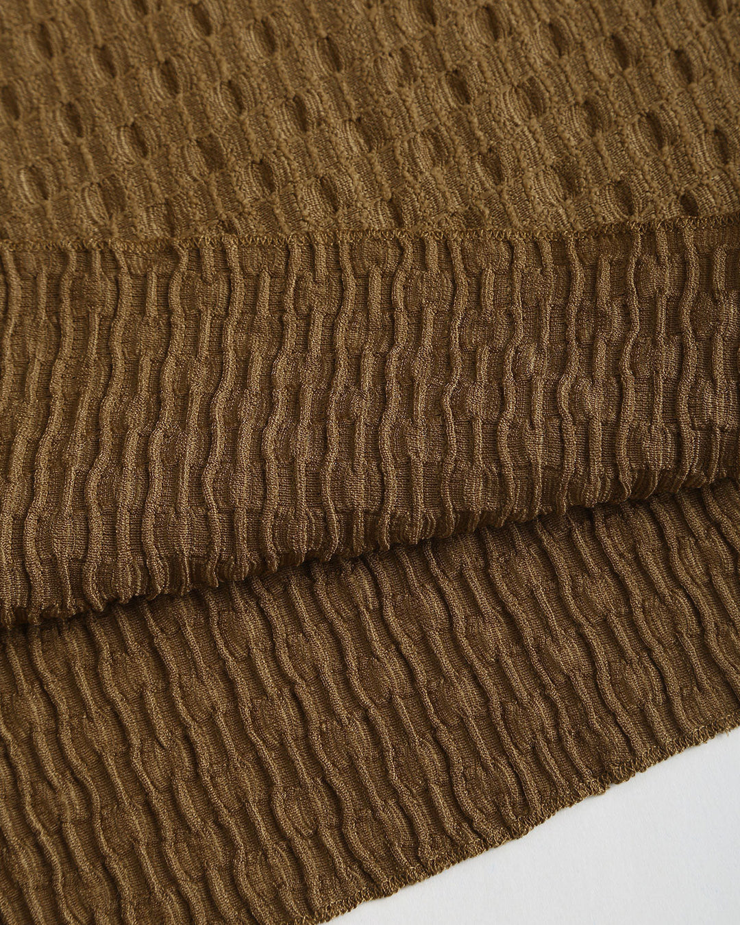 SALE | Brown Boat Neck Bell Sleeve Knit Tee