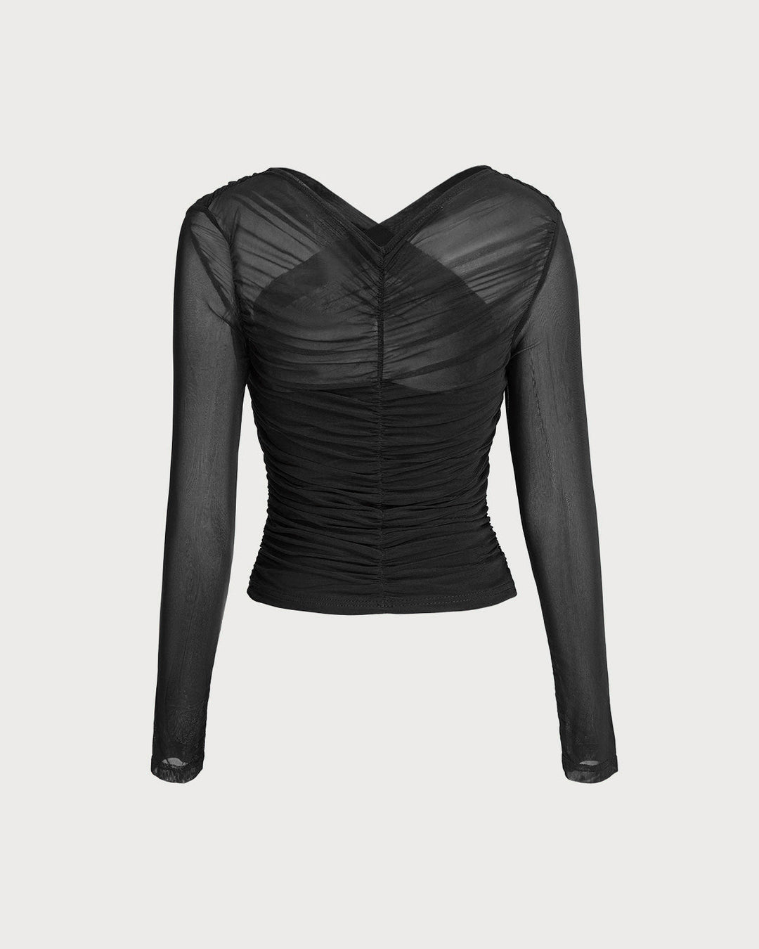 SALE | Black Mesh See-Through Tee