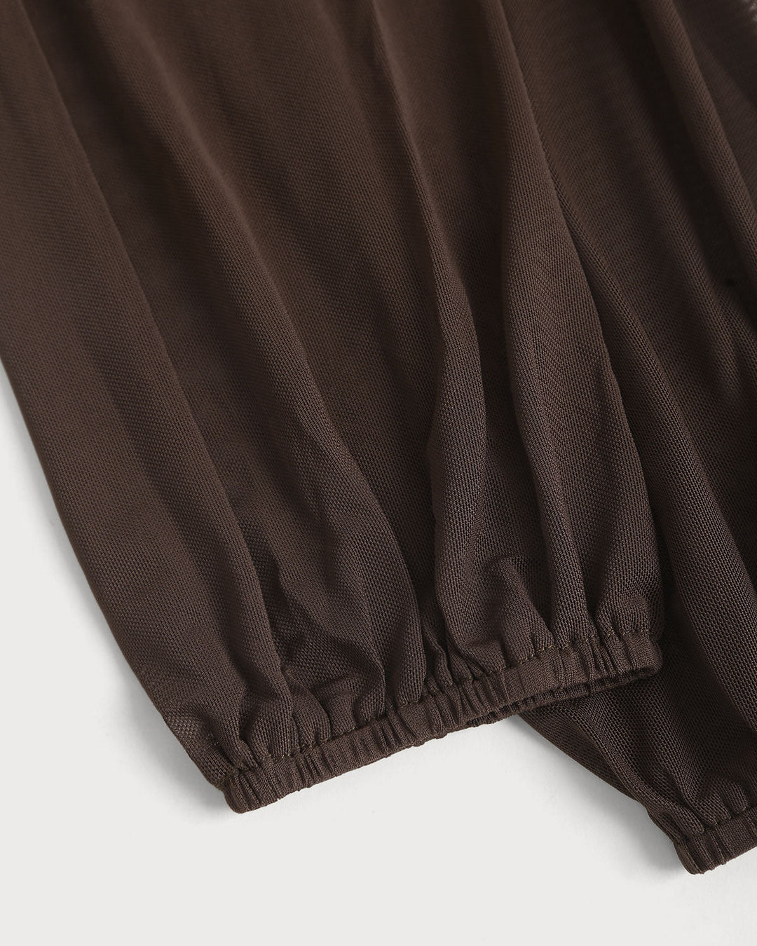 SALE | Coffee Off The Shoulder Twist Tee