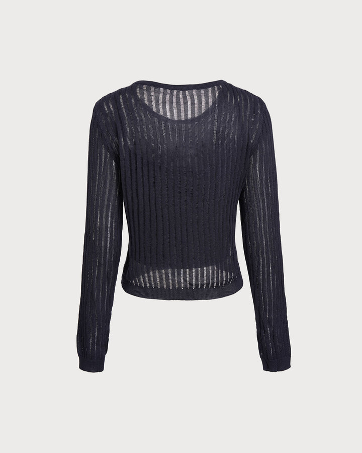 SALE | Navy Color Sweater Set for Double Comfort and Style