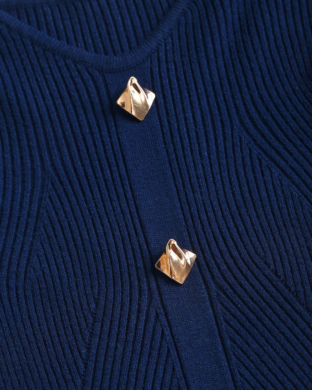 SALE | Navy Sweetheart Neck Bodycon Sweater Dress