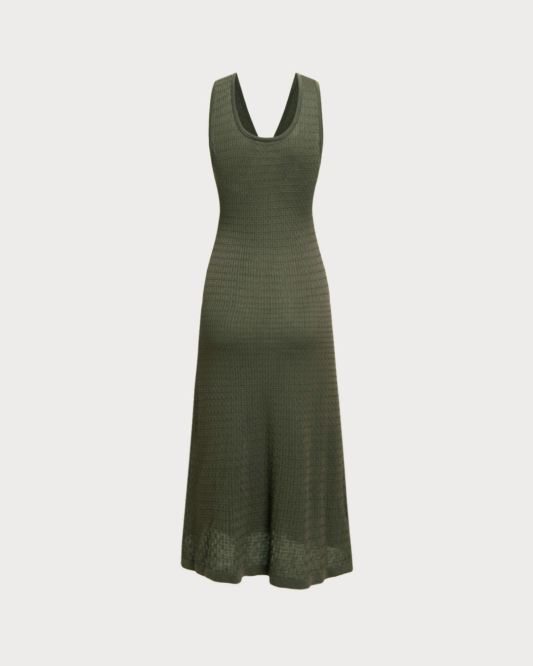 SALE | Army Green V Neck Sleeveless Sweater Dress