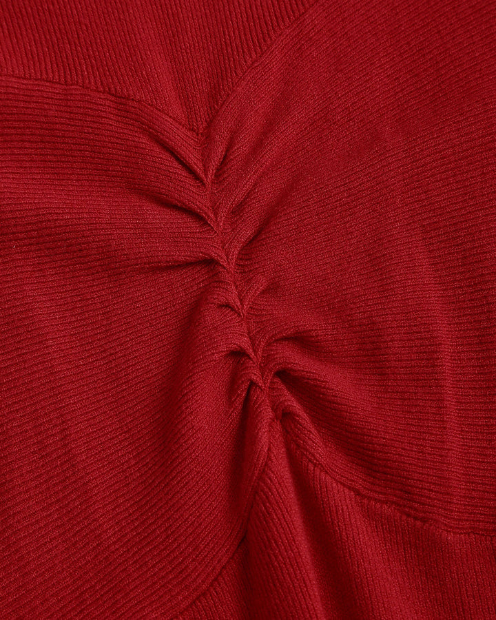 SALE | Red Bodycon Mermaid Sweater Dress