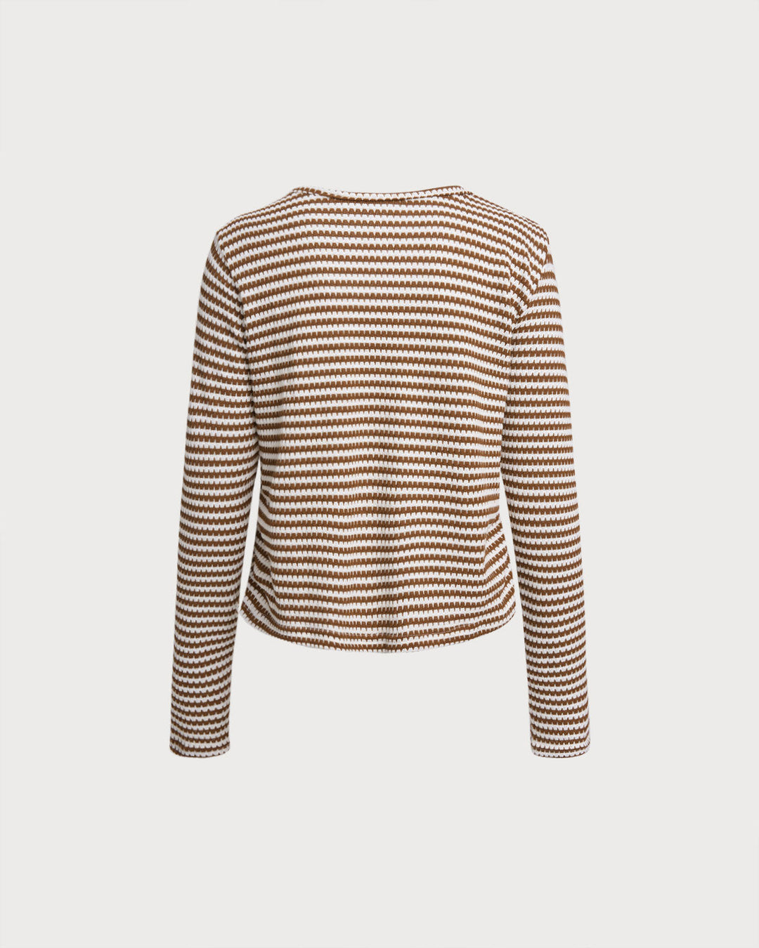 SALE | Brown Striped Casual Tee