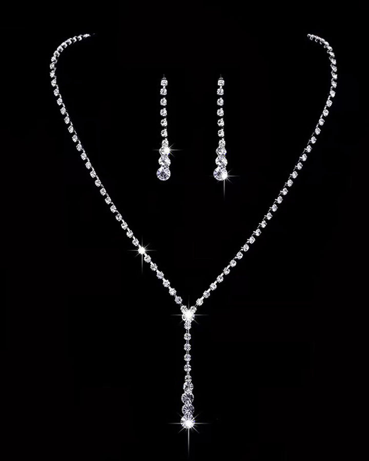 SALE | Silver Necklace And Earring Set