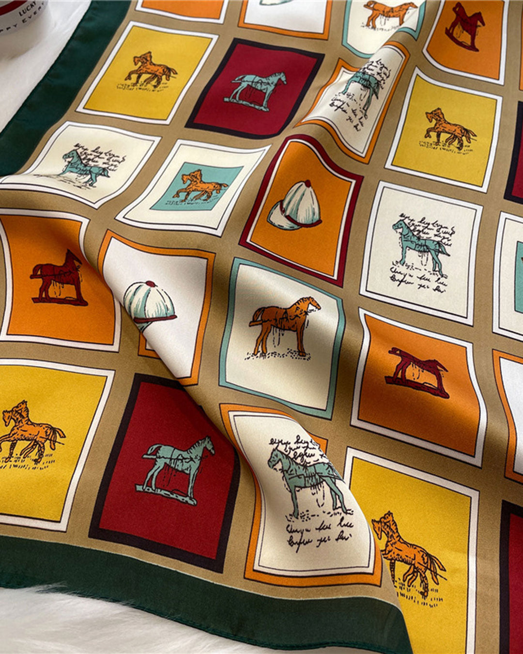 SALE | Plaid Faux Silk Scarf