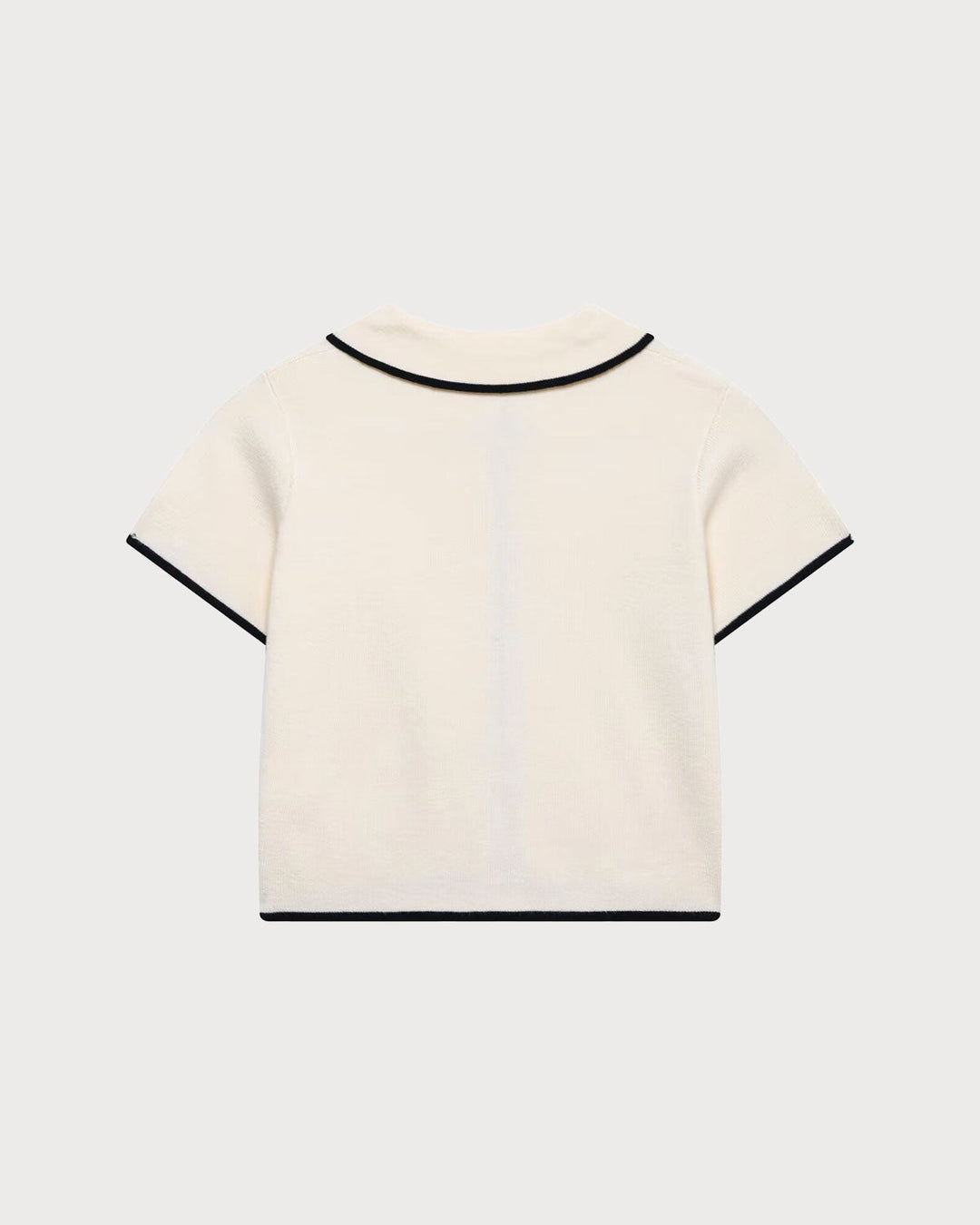 SALE | Apricot Contrasting Single Breasted Cardigan