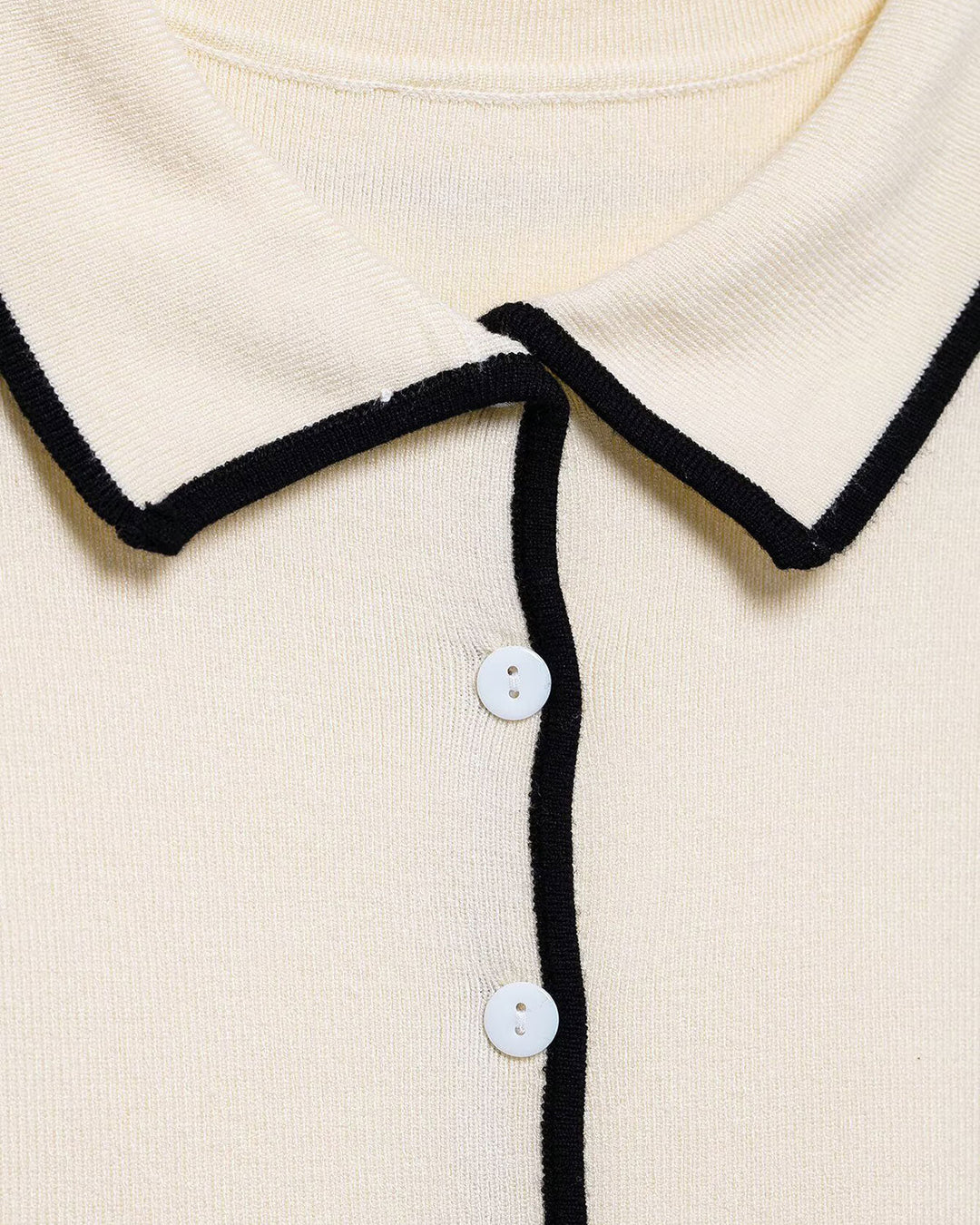 SALE | Apricot Contrasting Single Breasted Cardigan
