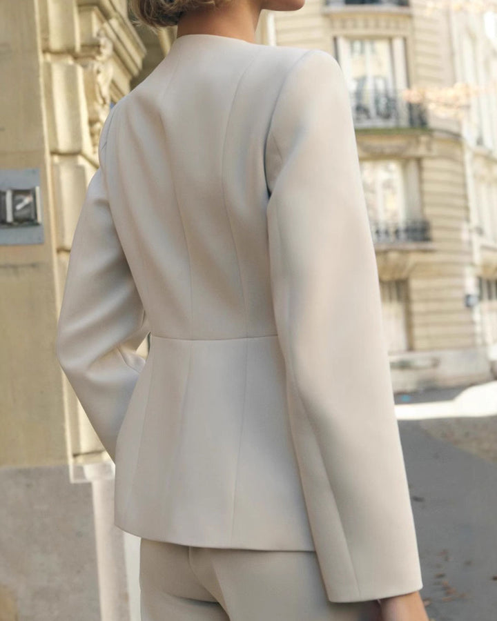SALE | Apricot Button Pocket Blazer