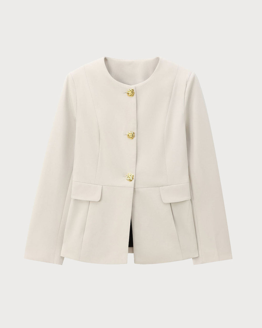 SALE | Apricot Button Pocket Blazer