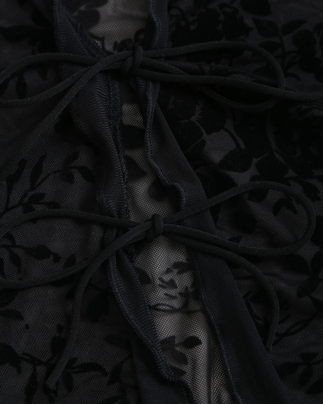 SALE | Black V Neck See-through Cardigan