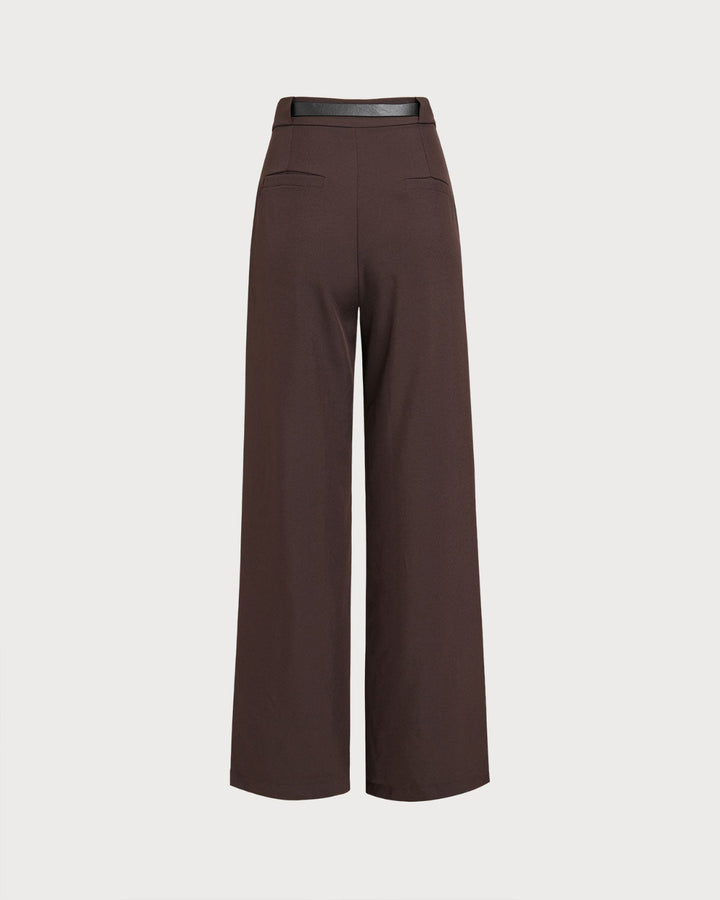 SALE | Coffee Natural Waisted Pocket Casual Pants
