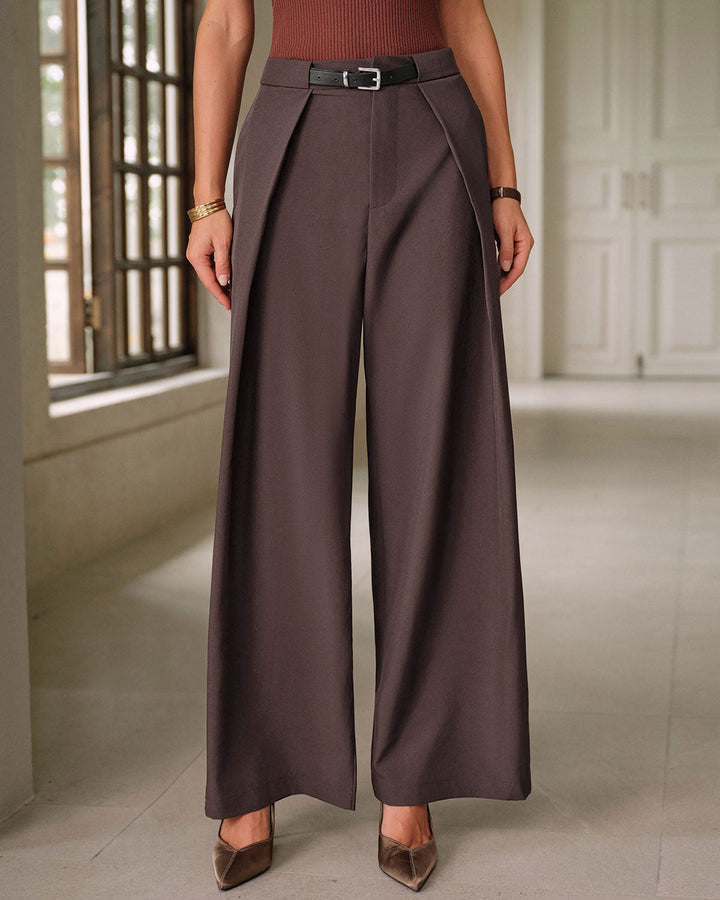 SALE | Coffee Natural Waisted Pocket Casual Pants
