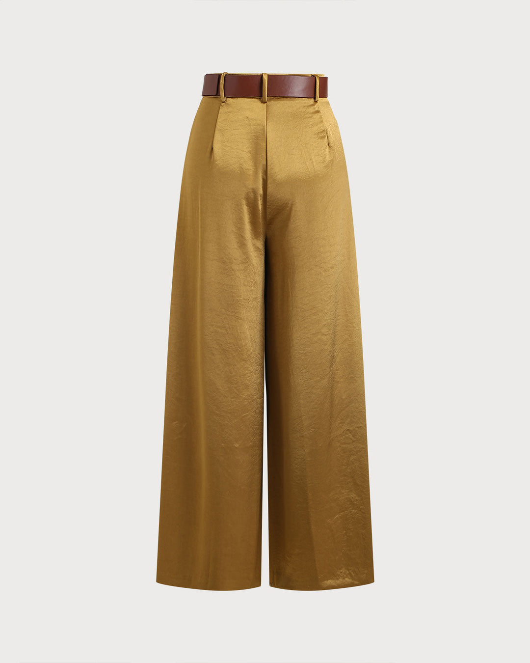 SALE | Yellow Ruched Wide Leg Pants