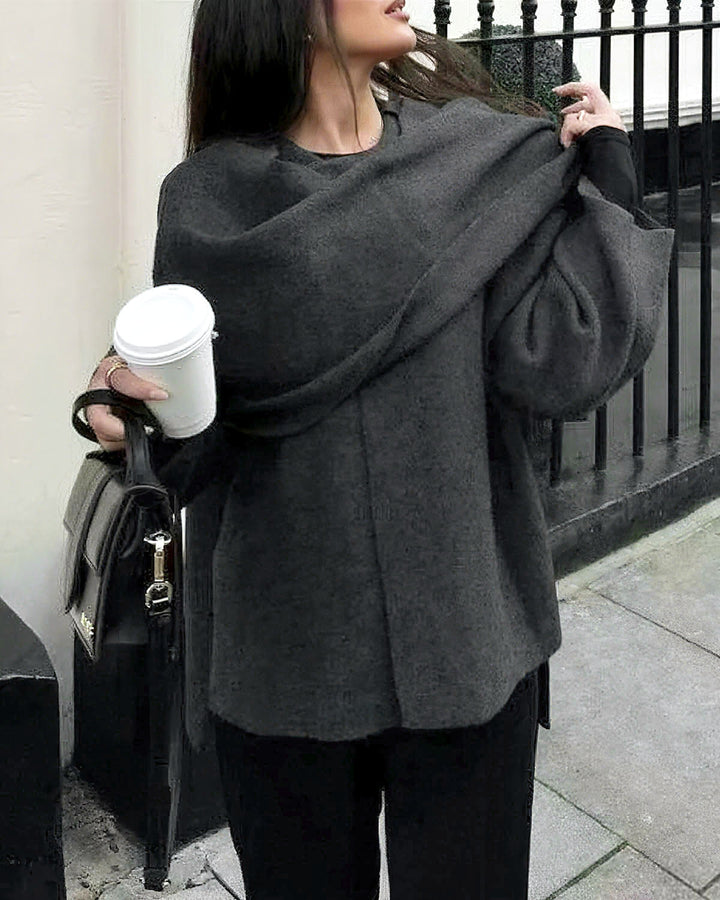 SALE | Grey Shawl Coat
