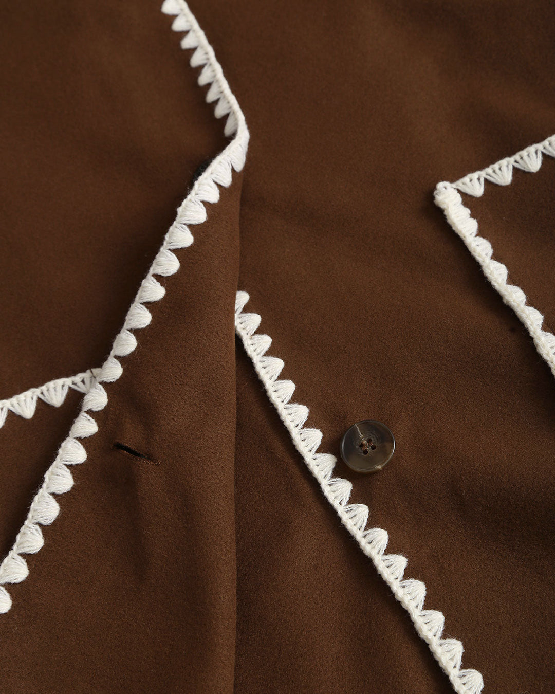 SALE | Brown Contrasting Pocket Coat