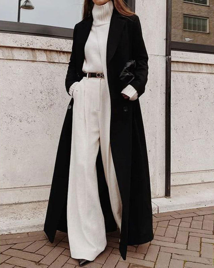 SALE | Black Button Long Coat