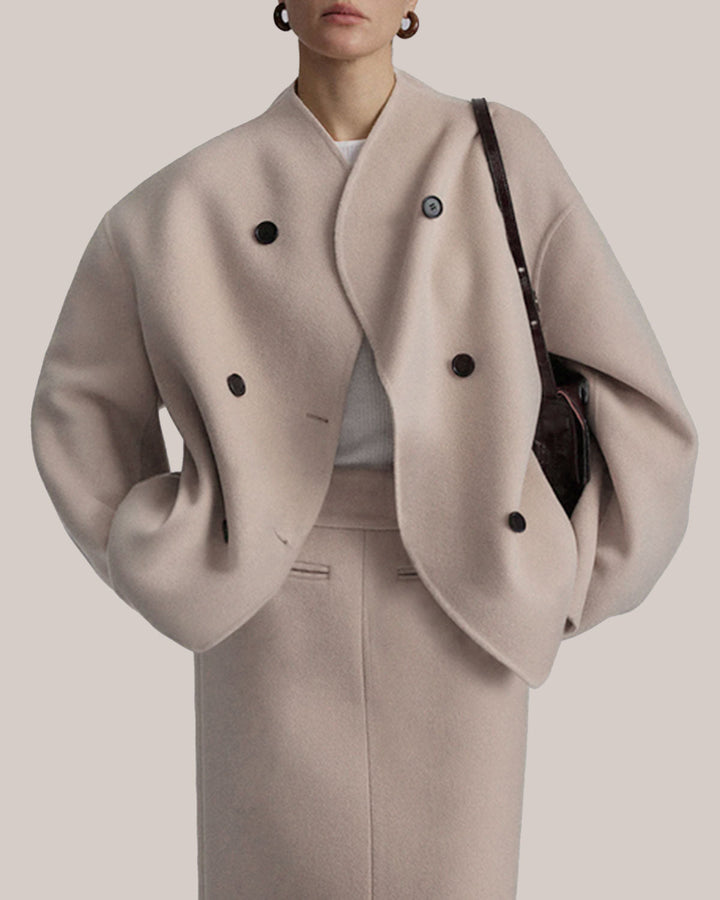 SALE | Beige Button Coat