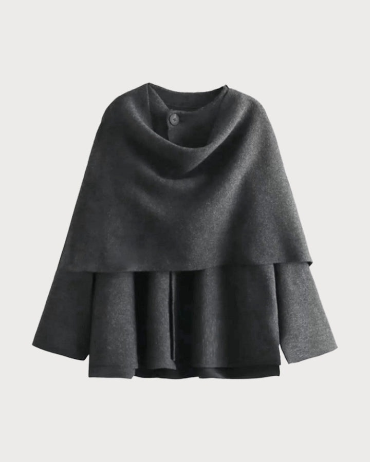 SALE | Grey Shawl Coat