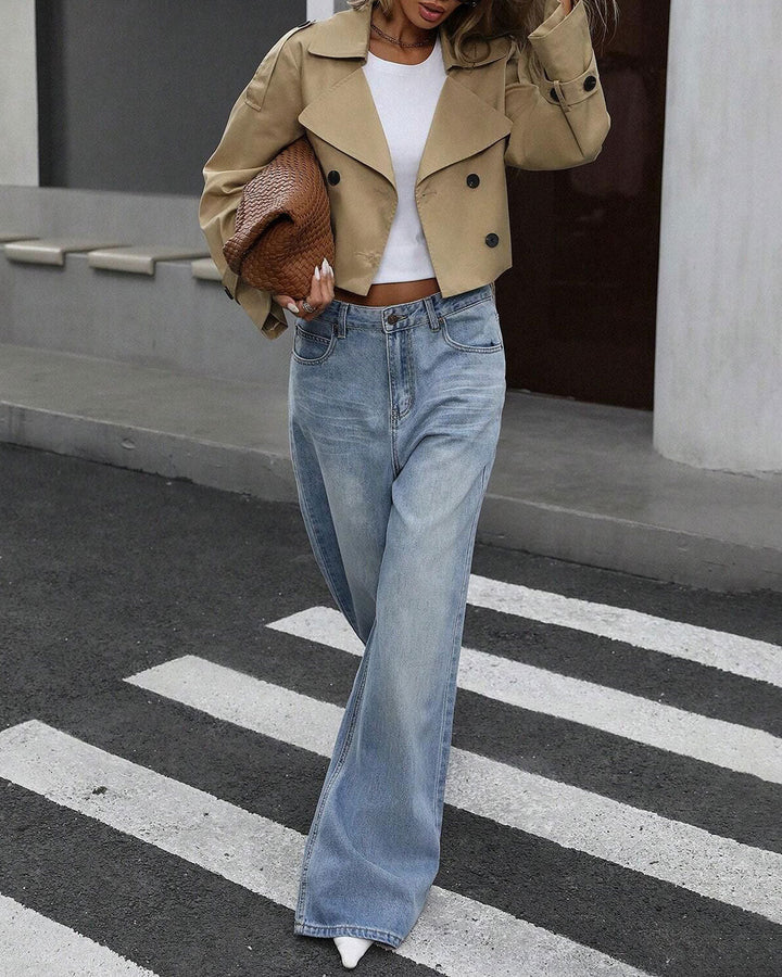 SALE | Khaki Double Breasted Jacket