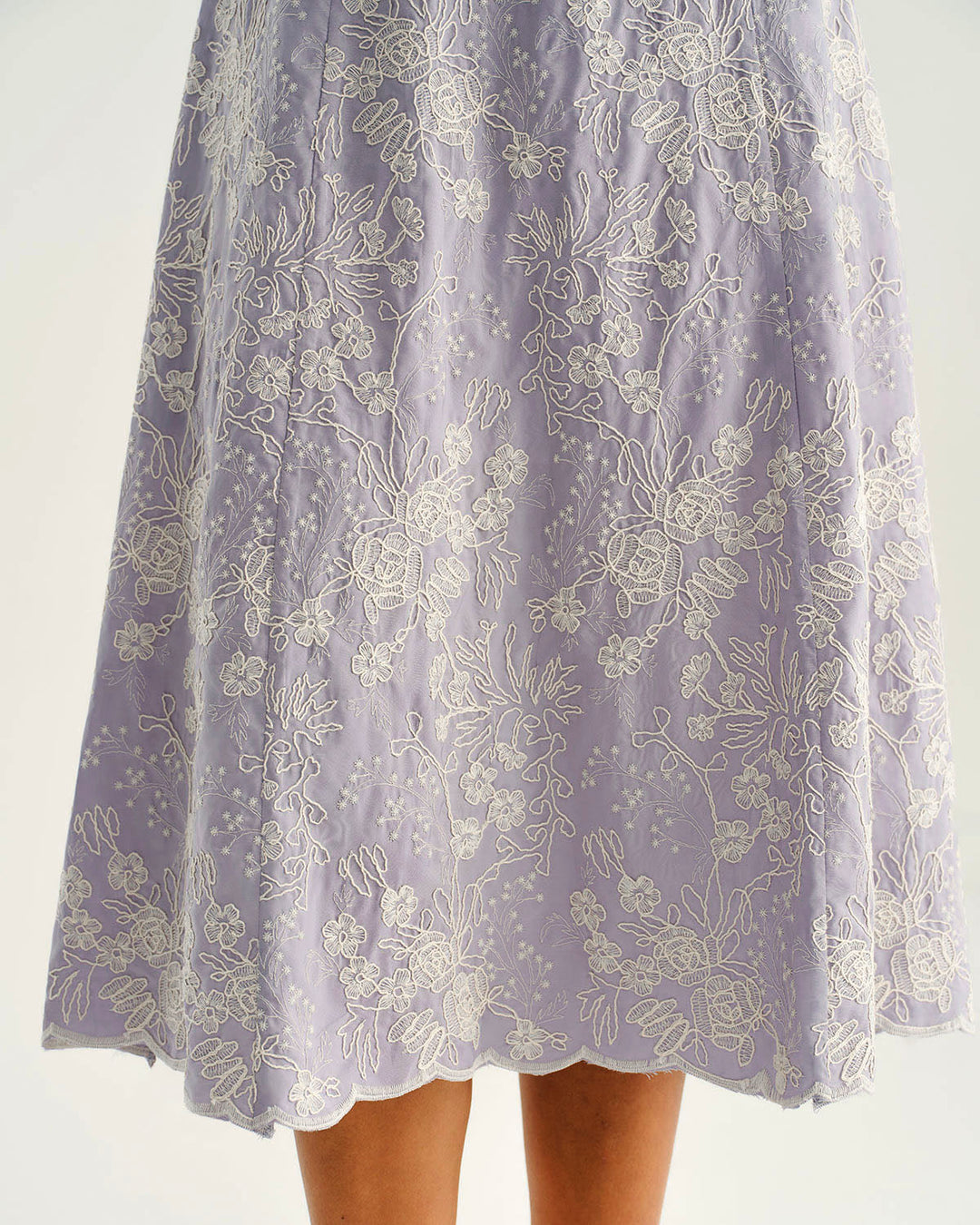 SALE | Purple Floral Slip Midi Dress
