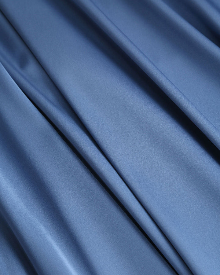 SALE | Blue Cowl Neck Slip Midi Dress