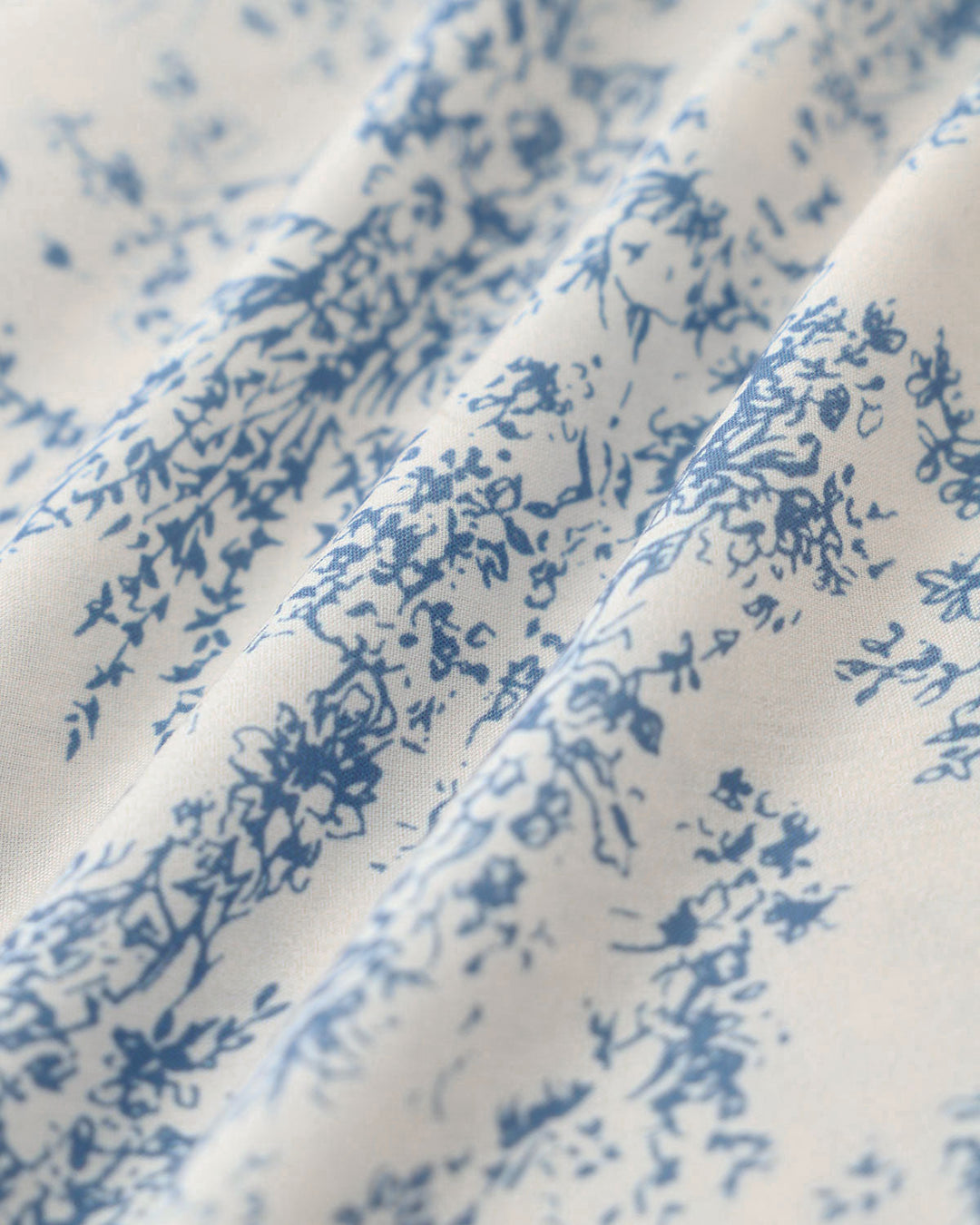SALE | Blue Floral Ruched Slip Midi Dress