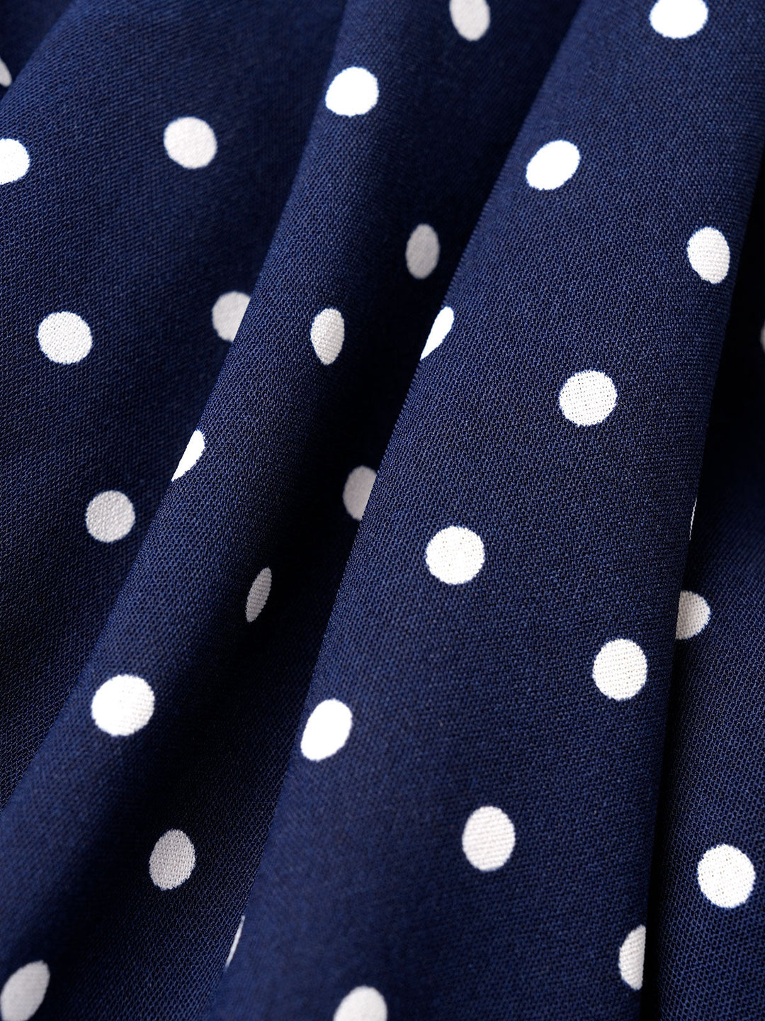 SALE | Blue Polka Dot Belted Midi Dress