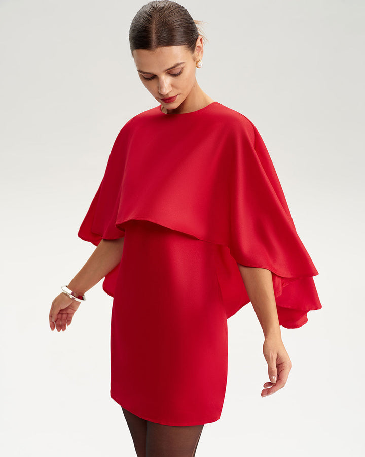 SALE | White Batwing Sleeve Mini Dress