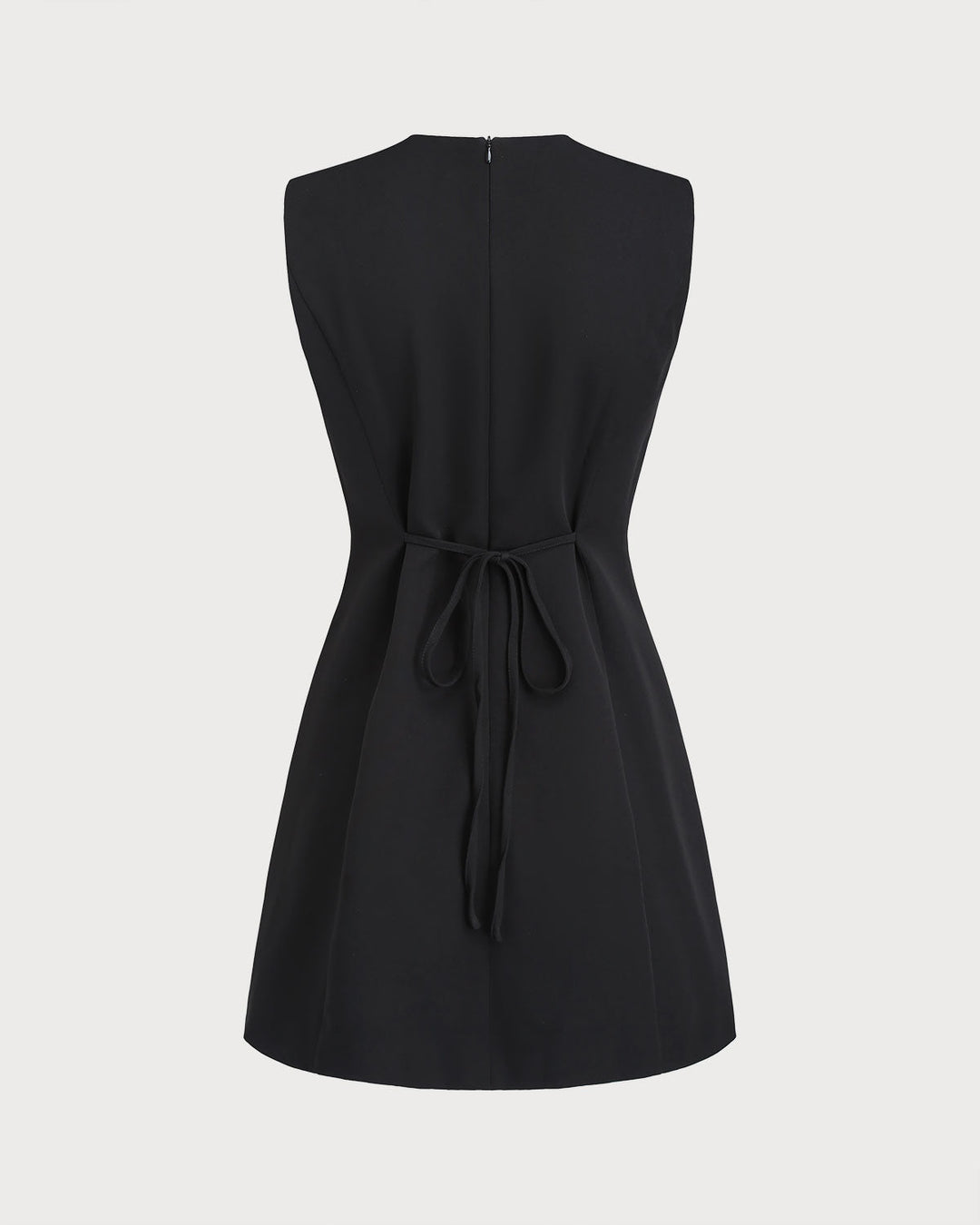 SALE | Black A-Line Button Mini Dress