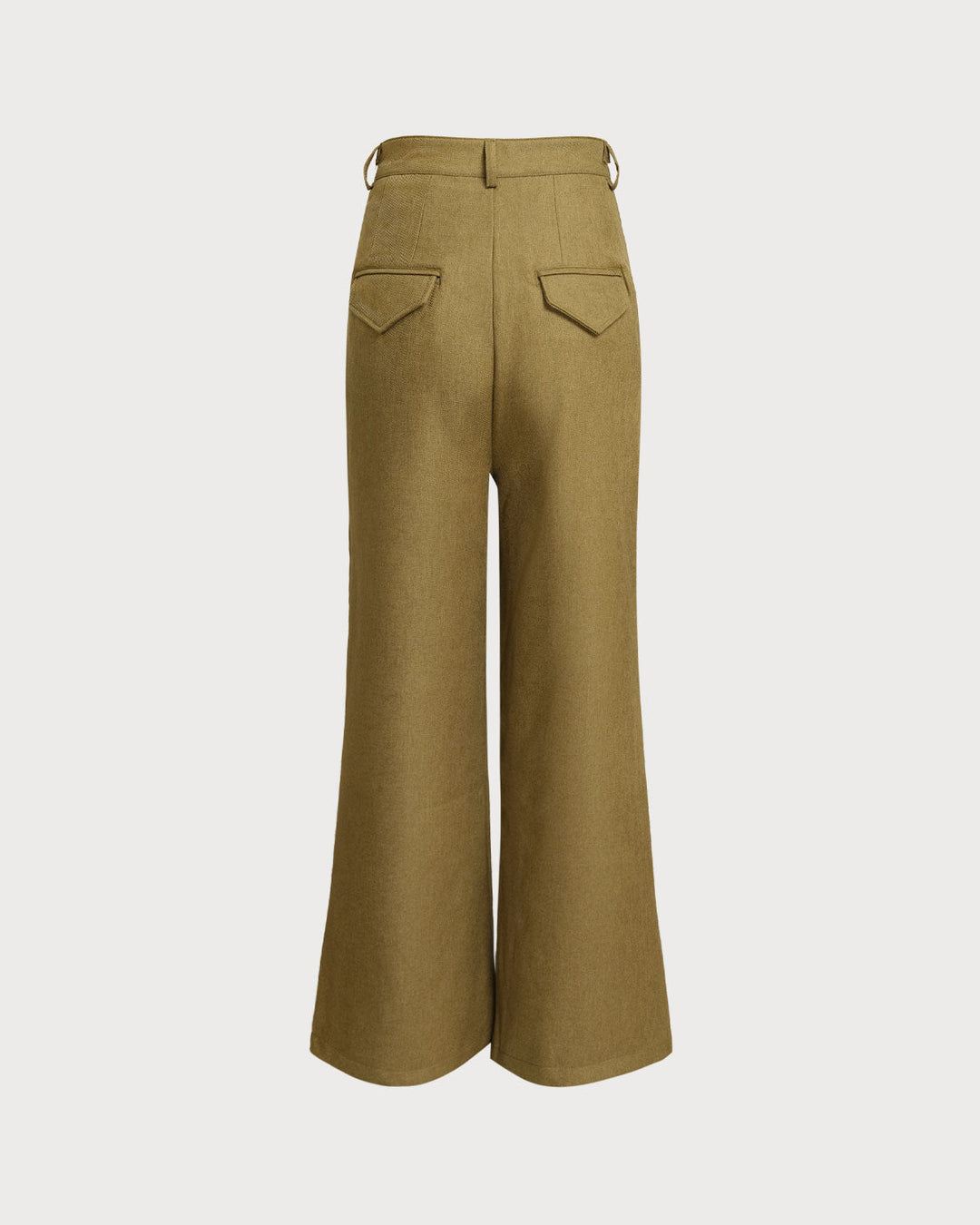 SALE | Green Natural Waisted Straight Pants