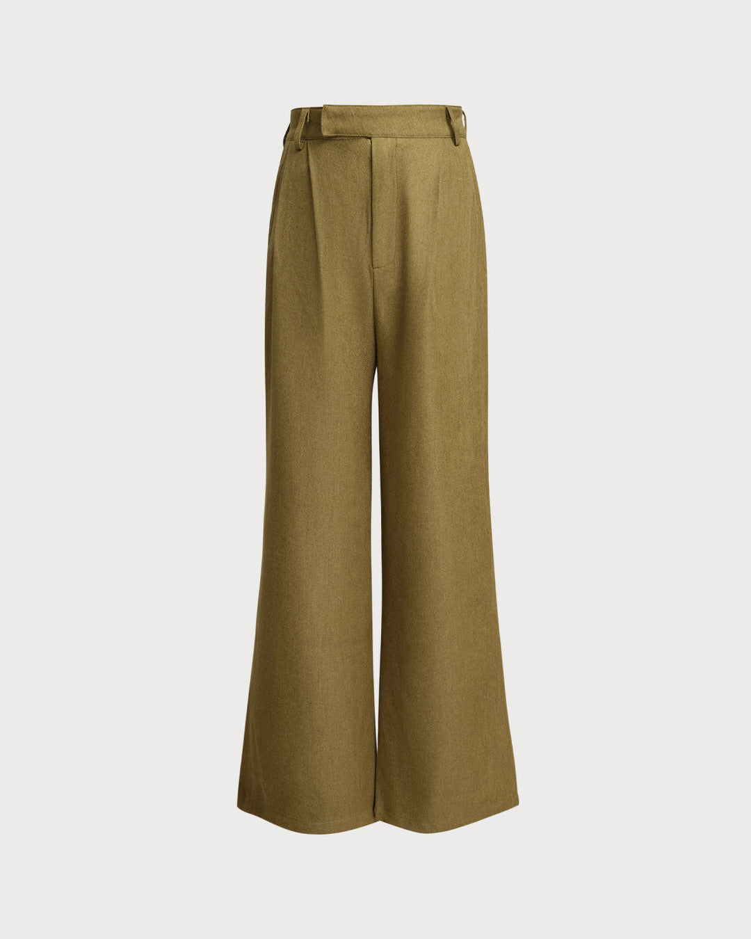 SALE | Green Natural Waisted Straight Pants