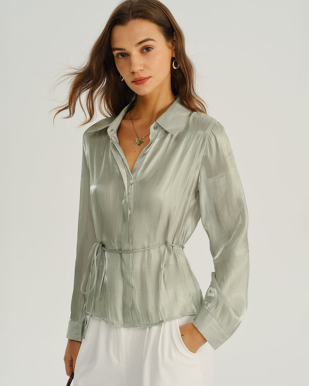 SALE | Green Loose Button Shirt