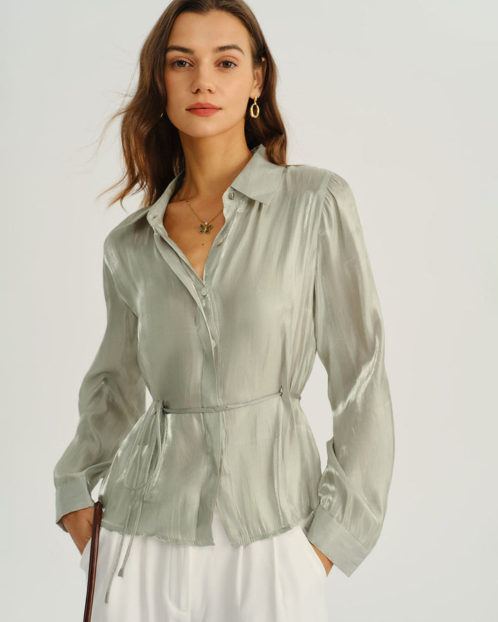 SALE | Green Loose Button Shirt