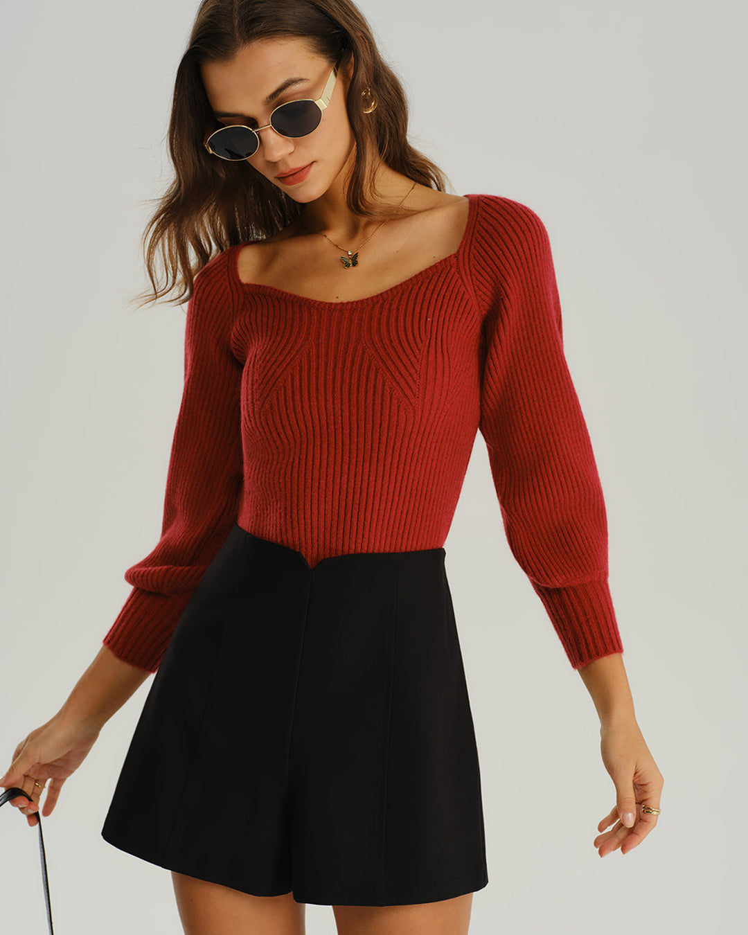 SALE | Black Natural Waisted Pocket Shorts