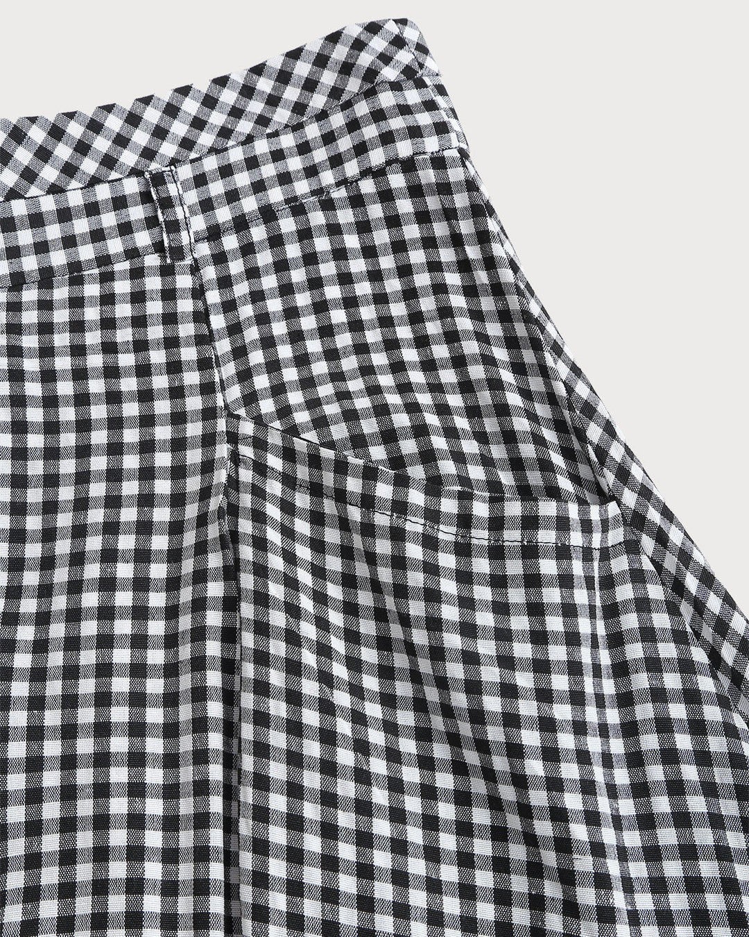 SALE | Black Plaid A-Line Midi Skirt