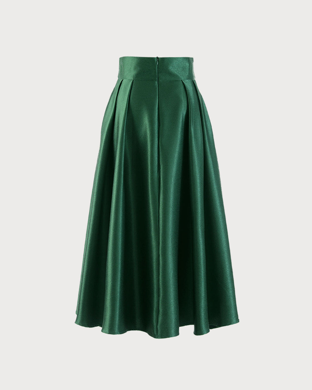 SALE | Green Pocket Flared Midi Skirt