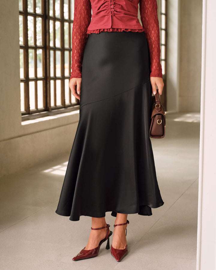 SALE | Black High Waisted Mermaid Skirt