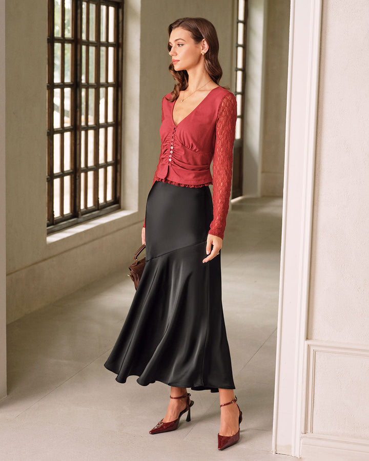 SALE | Black High Waisted Mermaid Skirt