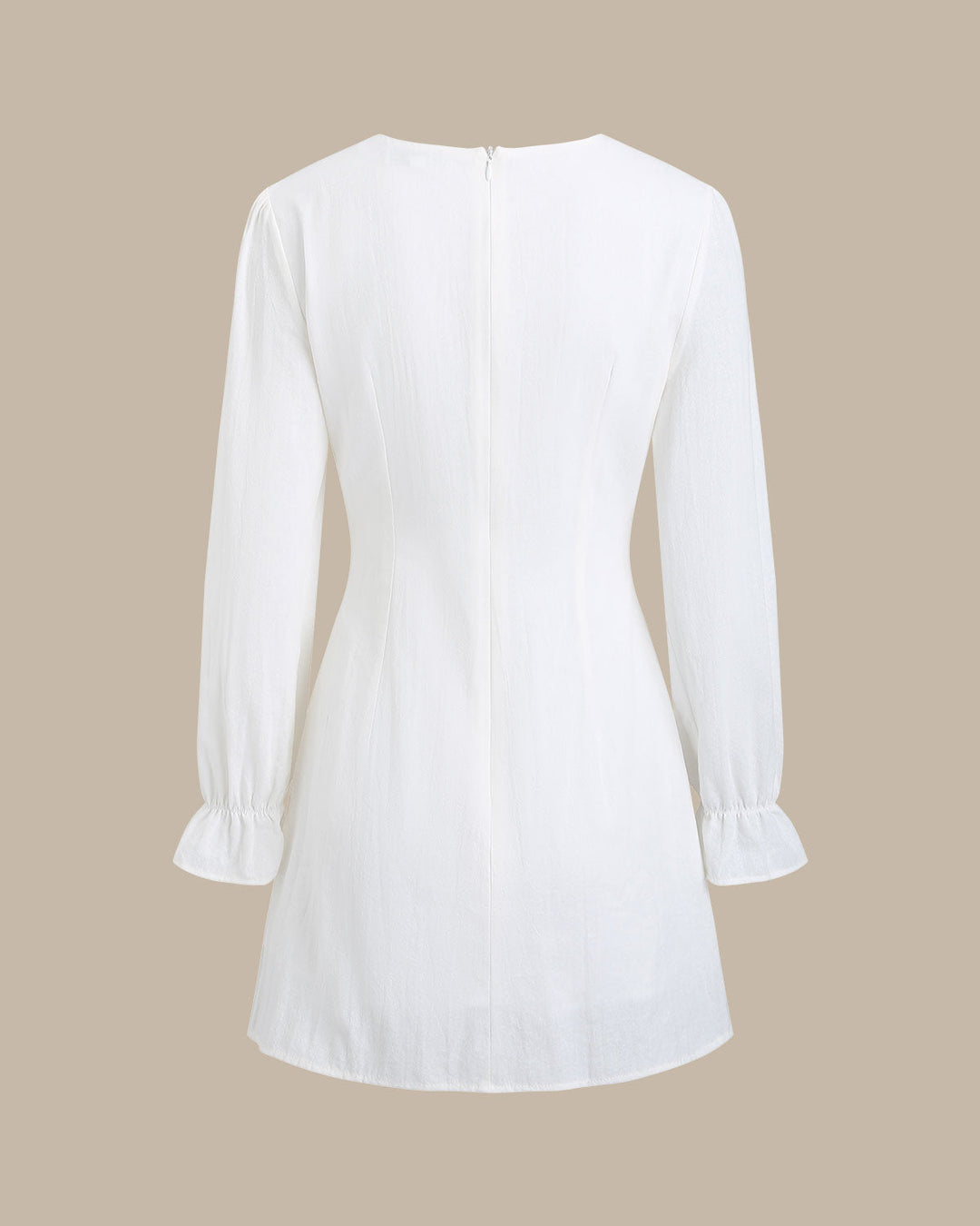 SALE | White Square Neck A-Line Mini Dress